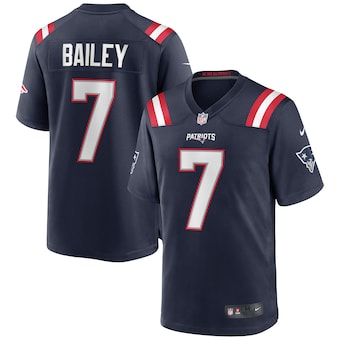 mens nike jake bailey navy new england patriots game jersey